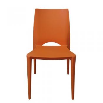 PPチェア ダイニングチェア 椅子 ポリプロピレン オレンジ カジュアル オシャレ ポップ 高さ84