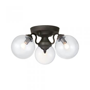 Tango-ceiling lampタンゴシーリングランプ3灯 白熱球付き クリア 天井照明 幅54