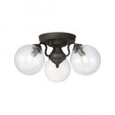Tango-ceiling lamp タンゴシーリングランプ3灯 電球なし クリア 天井照明 幅54