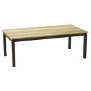 Brocante center table ブラウン ナチュラル テーブル 木製 アイアン 幅121