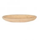 ウッドボートボウル 2個セット ナチュラル 皿 木製 マンゴーウッド 柔らかい 直径25