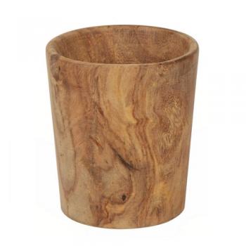 ウッドカップ 2個セット コップ ナチュラル 木製 シーシャムウッド 丈夫 高さ10