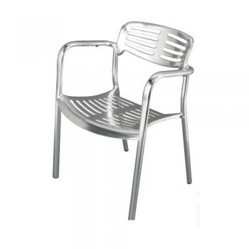 ALUMINUM CAFE CHAIR AVION 椅子 シンプル おしゃれ 重ね収納可能 チェア