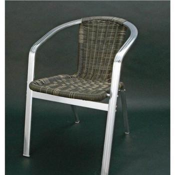 ALUMI CAFE CHAIR DBR X BEIGE ブラウン 茶 アルミニウム チェア 椅子