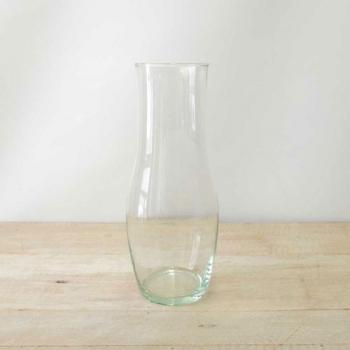 リューズガラス フラワーベース ナロー クリア 花瓶 おしゃれ 直径8.5
