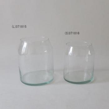 リューズガラス スィック フラワーベース スラント(L) プランター クリア おしゃれ 直径13.5