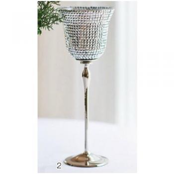 ヴィーノ Tall Vase M ( Silver Lase ) 花瓶 フラワーベース ゴージャス