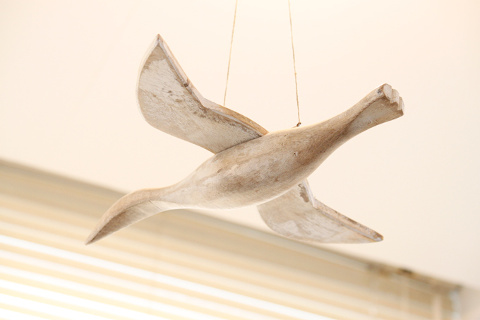 天井 吊り下げ オブジェ 木製 動物 アニマル 鳥