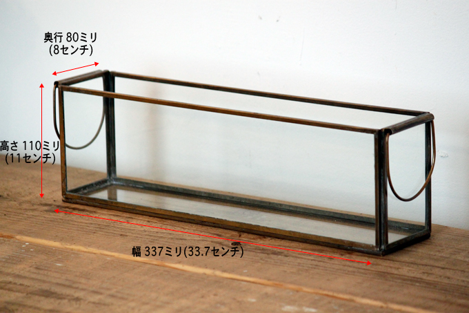 ディスプレイ おしゃれ 小物入れ テラリウム 持ち手