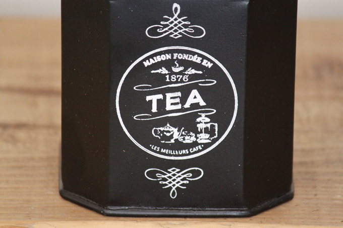 キッチンキャニスターB-BK ブラック お茶 TEA