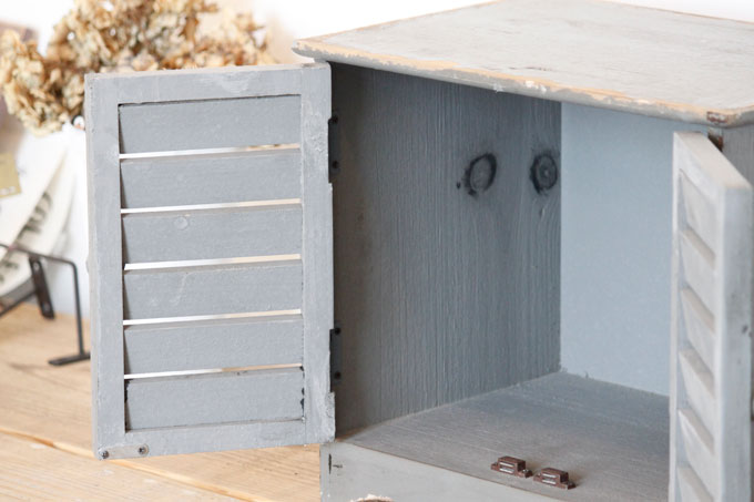 収納 ディスプレイ グレー シャビー かわいい