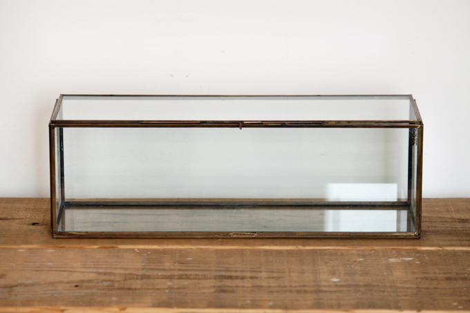 ブラスガラスボックスC ガラス雑貨 植物