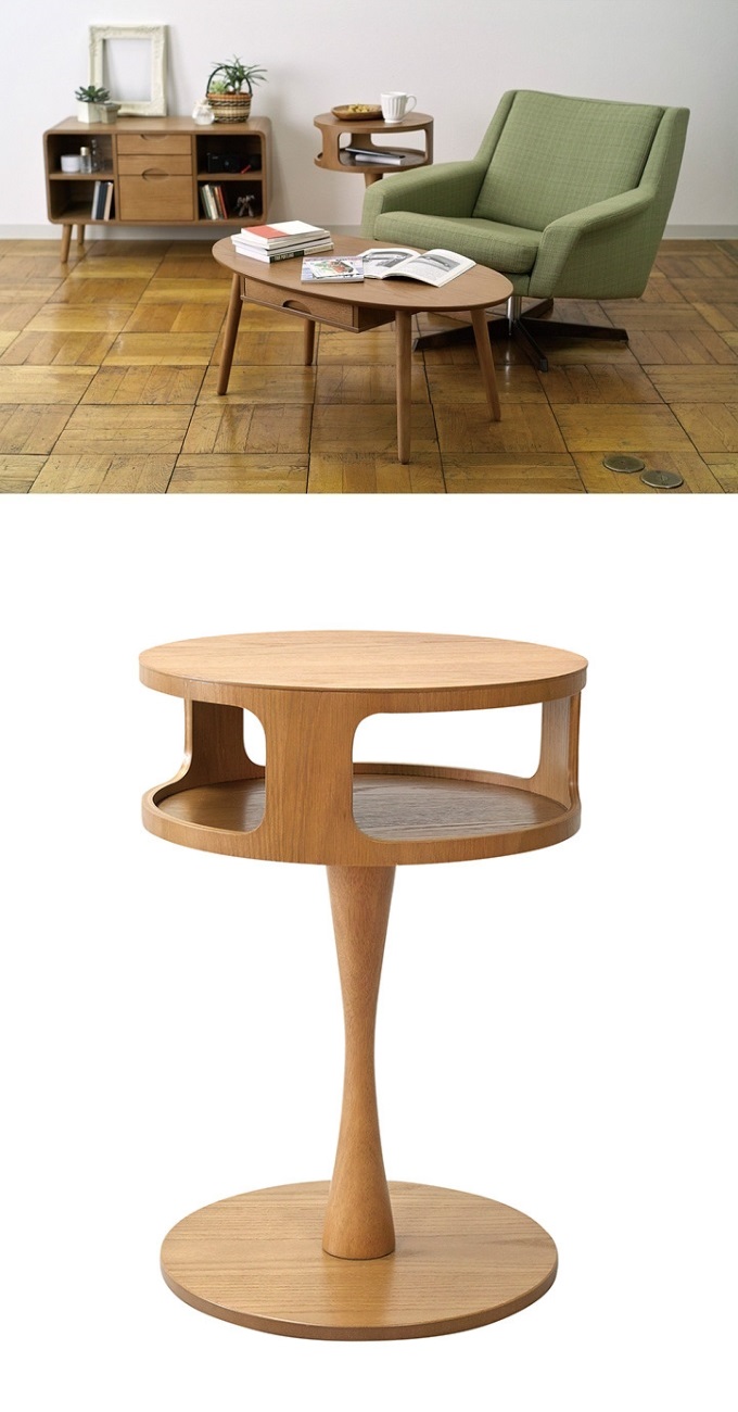 CORON ROUND SIDE TABLE NATURAL