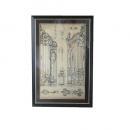 Euro Picture ヴィンテージGATE壁掛け ディスプレイ ウォールアート フレーム