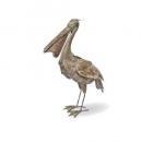 ジャルダンオブジェペリカン ガーデン雑貨 オブジェ ブリキ グレー 高さ400