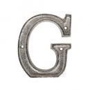 METAL LETTER 105 SILVER "G" アルファベットオブジェ アルミ 高さ10.5