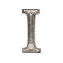 METAL LETTER 105 SILVER "I" アルファベットオブジェ アルミ 高さ10.5