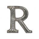 METAL LETTER 105 SILVER "R" アルファベットオブジェ アルミ 高さ10.5