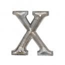 METAL LETTER 105 SILVER "X" アルファベットオブジェ アルミ 高さ10.5
