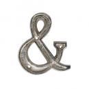 METAL LETTER 105 SILVER "&" アルファベットオブジェ アルミ 高さ10.5