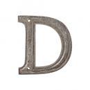 METAL LETTER 105 SILVER "D" アルファベットオブジェ アルミ 高さ10.5