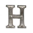 METAL LETTER 105 SILVER "H" アルファベットオブジェ アルミ 高さ10.5