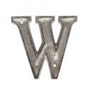 METAL LETTER 105 SILVER "W" アルファベットオブジェ アルミ 高さ10.5