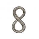 METAL LETTER 105 SILVER "8" アルファベットオブジェ アルミ 高さ10.5