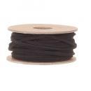 FAKE SUEDE STRING Q ブラック 革紐 DIY おしゃれ アクセサリー 長さ10m