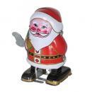 BLUSHING SANTA ブリキ サンタクロース おもちゃ レッド かわいい 雑貨 高さ7.5