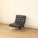LEATHER SOFA 1 SEATER GUNMETAL ソファ 1人掛 おしゃれ 本革 幅67