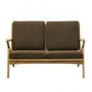 WOOD FRAME SOFA 2ST SPICE BROWN ソファ 2人掛け おしゃれ 幅130