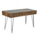 "CRAIG'' FIR DESK コンソール 木製 アイアン ナチュラル 幅140
