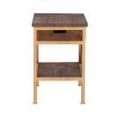"DARCEY'' PINE SIDE TABLE サイドテーブル ナチュラル 木製 高さ61