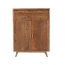 "DARCEY'' PINE CABINET キャビネット ナチュラル 木製 高さ120