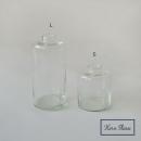 リューズガラス フラワーベース ピラー L 花瓶 ガラス おしゃれ クリア 高さ17