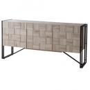 ワイドキャビネット 木製 スチール モダン シンプル 棚 収納 グレージュ おしゃれ 幅150