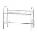 シンク上水切りラック 2個セット ステンレス シルバー シンプル キッチン用品 便利 幅102