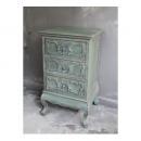 チェスト アンティーク調 おしゃれ 収納 ディスプレイ シャビー 棚 引き出し モスグリーン