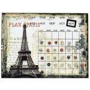 エッフェル塔 パリ 女子に人気 アンティーク雑貨 カレンダー マグネット インテリア 壁掛け
