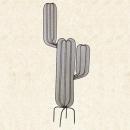 サボテンB オブジェ メッシュ素材 ガーデニング花壇 ピック 可愛い ディスプレイ アクセント