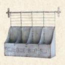 壁掛けデコ ブリキツールズラック シャビー アンティーク調 レトロ クラシック お洒落 ラック 棚