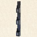 壁掛けラック3ポケッツ シャビー アンティーク調 レトロ クラシック お洒落 ラック 棚