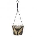 ソンブルハンギングバスケットL-F プランター 2個セット ロープ ブラック おしゃれ 直径18