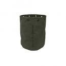フレイラウンドバスケットD-KH ファブリック カーキ プランターカバー ヴィンテージ調 直径38