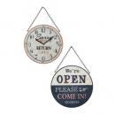 サインプレート アンティーク調 ウォールクロック 通販