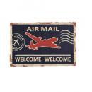 コイアマット54 AIR MAIL ナチュラル おしゃれ アメリカン イラスト 玄関マット