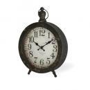 アンティーククロックB-BK 置き時計 アンティーク調 ブラック おしゃれ メタル 高さ33