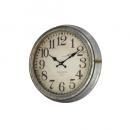 アンティーククロックC-GA 掛け時計 アンティーク調 シルバー おしゃれ メタル 直径38