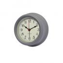 ユナイテッドミニクロックGY 掛け時計 置き時計 グレー おしゃれ メタル 直径12.7
